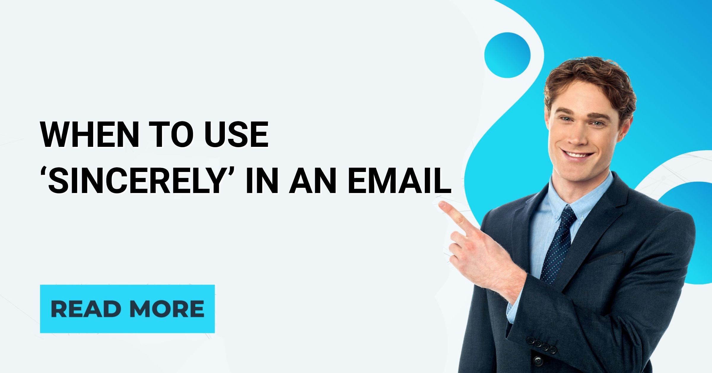 can you write sincerely in an email